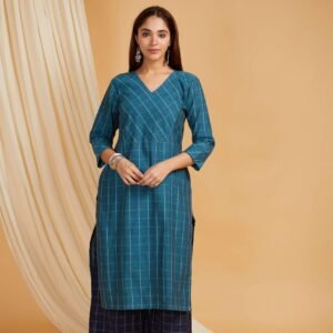 Women's Pure Cotton Printed Kurti Set