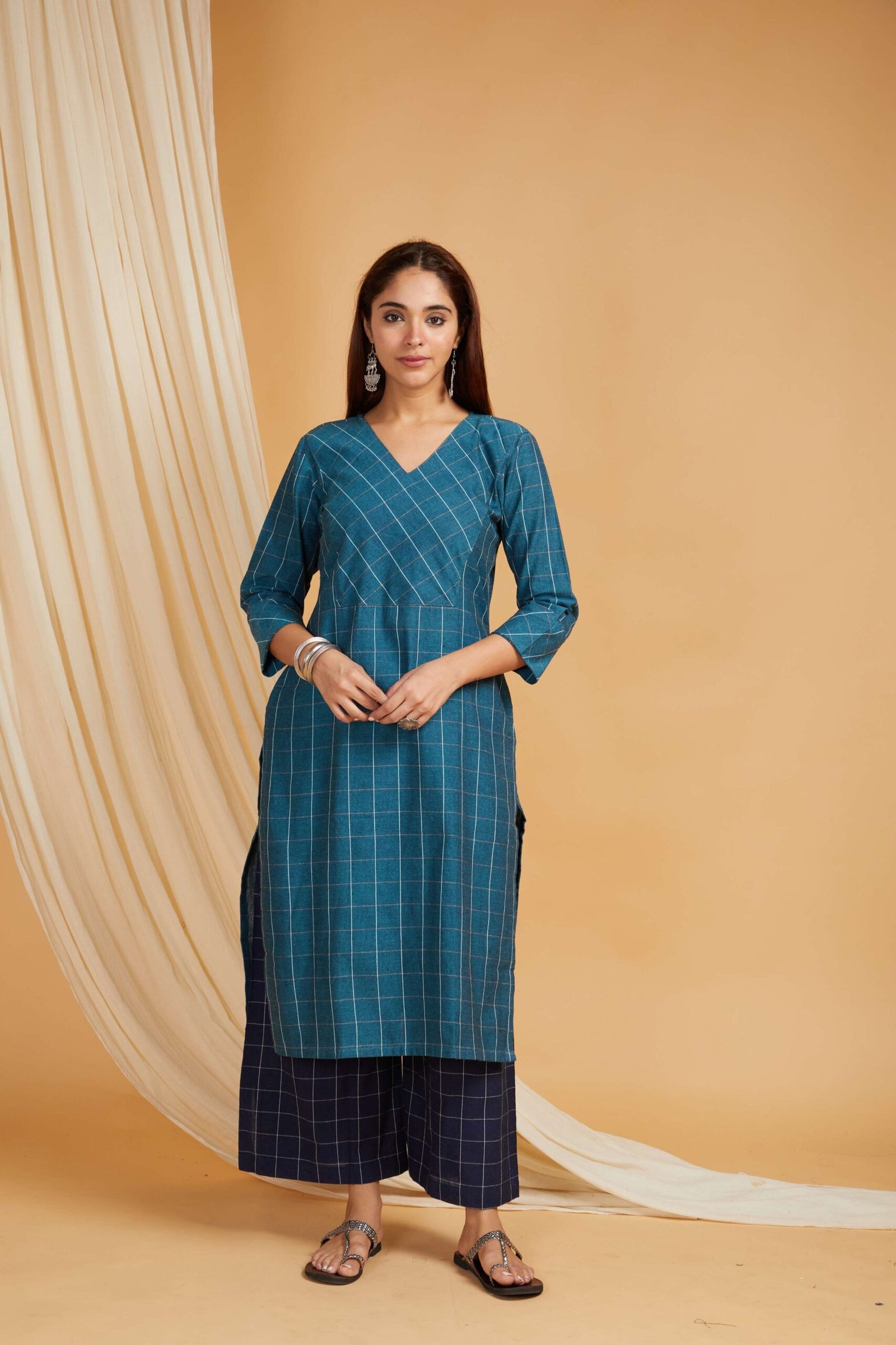 Women's Pure Cotton Printed Kurti Set