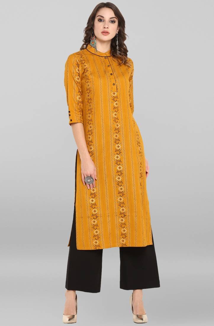 Women's Pure Cotton Printed Kurti Set