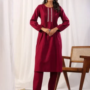 Women's Pure Cotton Printed Kurti Set with Palazzo & Dupatta