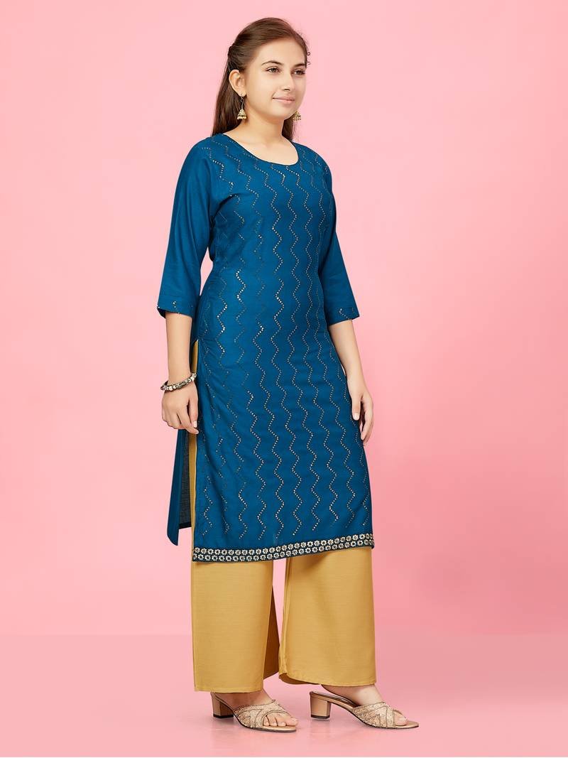 Women's Pure Cotton Printed Kurti Set - Image 2